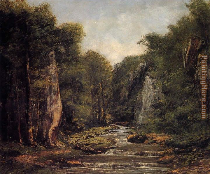 The River Plaisir-Fontaine painting - Gustave Courbet The River Plaisir-Fontaine art painting